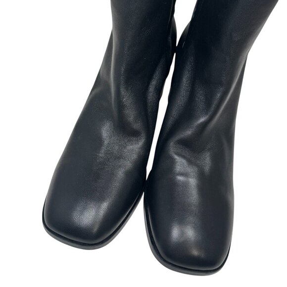 Bruno Magli Fenice Black Leather Square Toe Side Zip Boot US 11, 42.5 New $495 - Picture 4 of 8